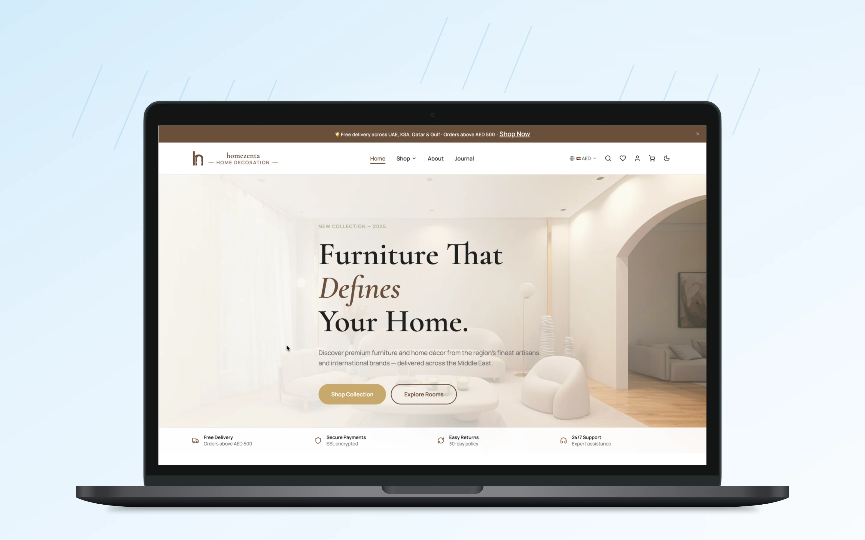 Homezenta E-Commerce Platform Showcase
